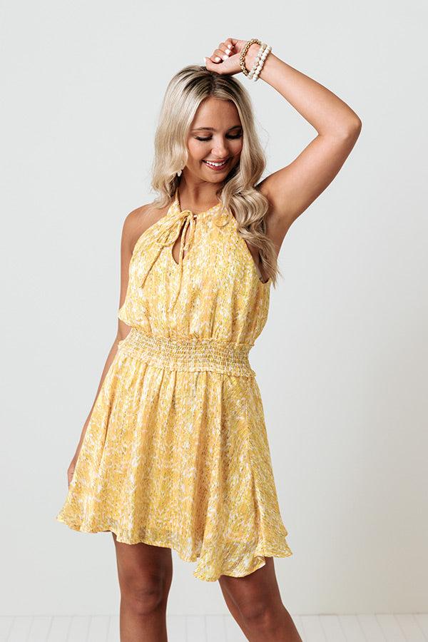 Impressions See Me Sway Dress In Yellow