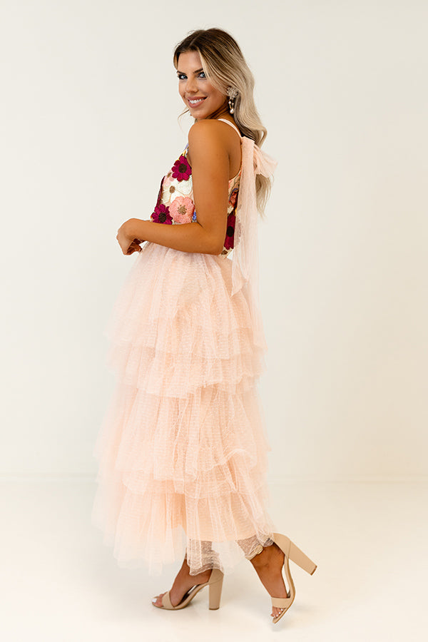 Impressions Sending Kisses Tulle Midi