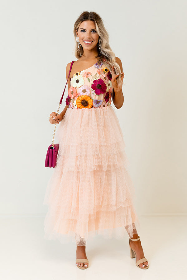 Impressions Sending Kisses Tulle Midi