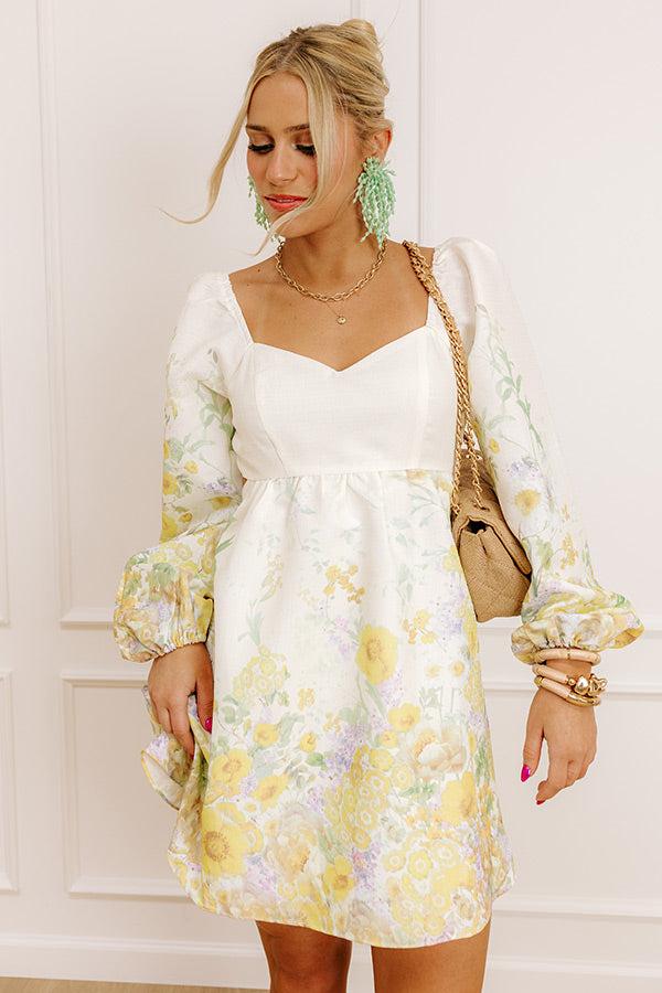 Impressions Serene Fields Floral Mini Dress