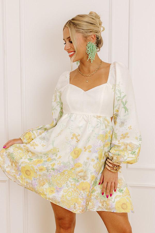 Impressions Serene Fields Floral Mini Dress