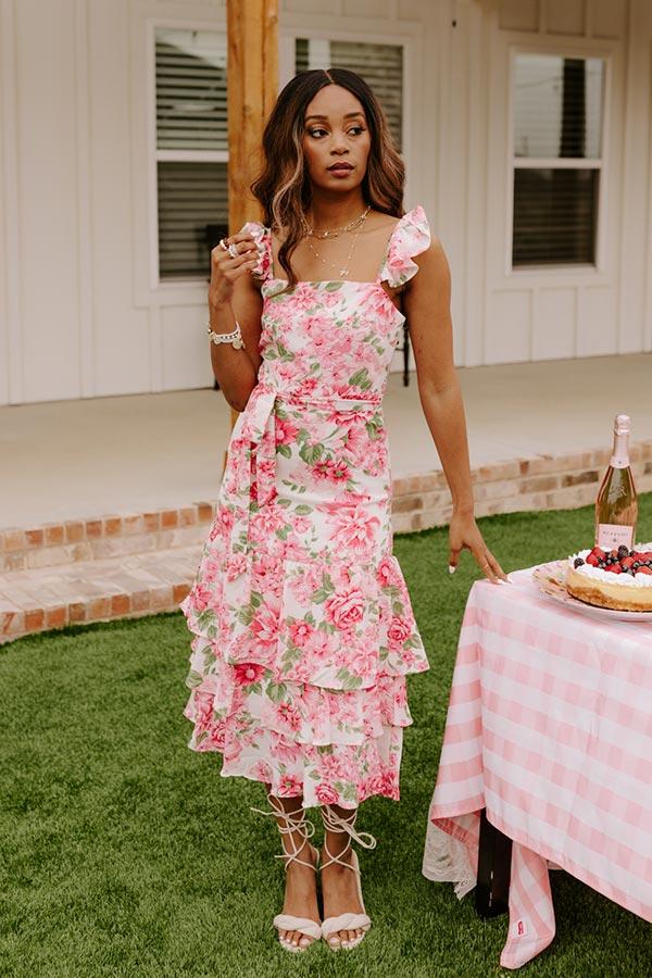 Impressions Serenity Song Floral Midi