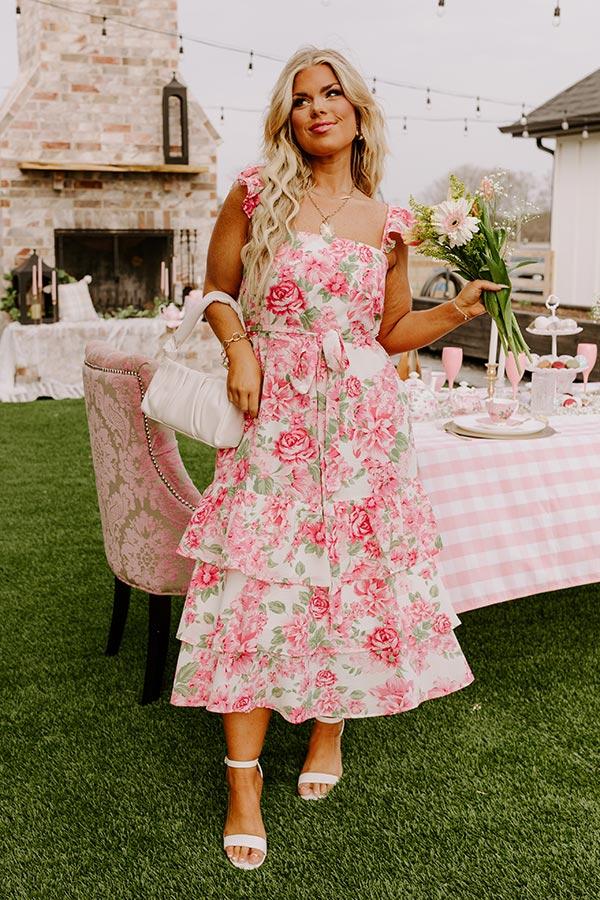 Impressions Serenity Song Floral Midi Curves