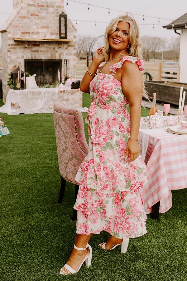 Impressions Serenity Song Floral Midi Curves