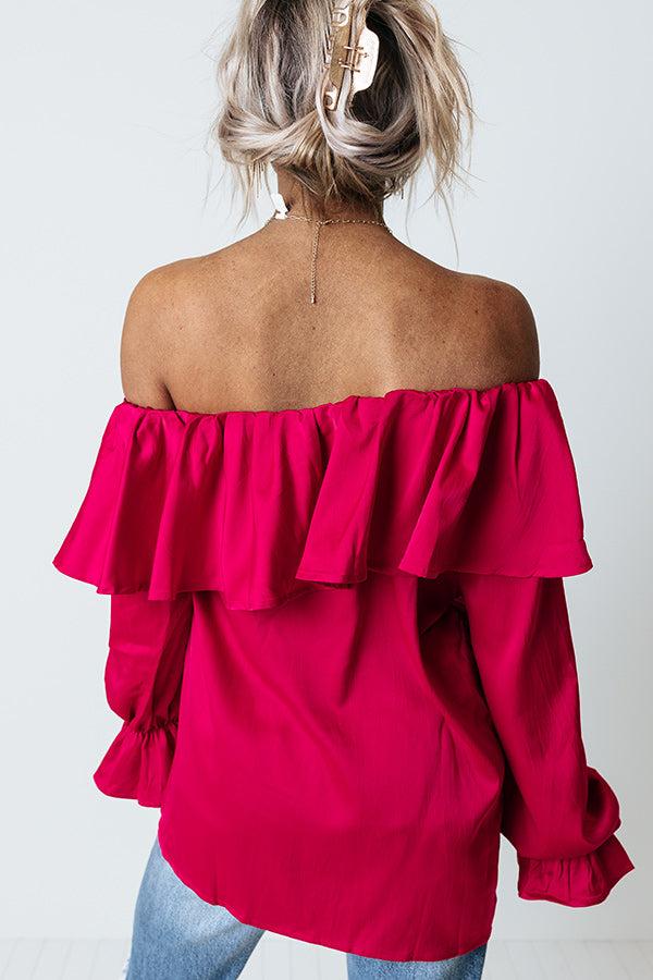 Impressions Serving Up Sass Top In Raspberry