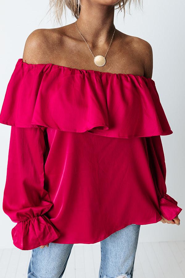 Impressions Serving Up Sass Top In Raspberry