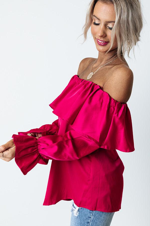 Impressions Serving Up Sass Top In Raspberry