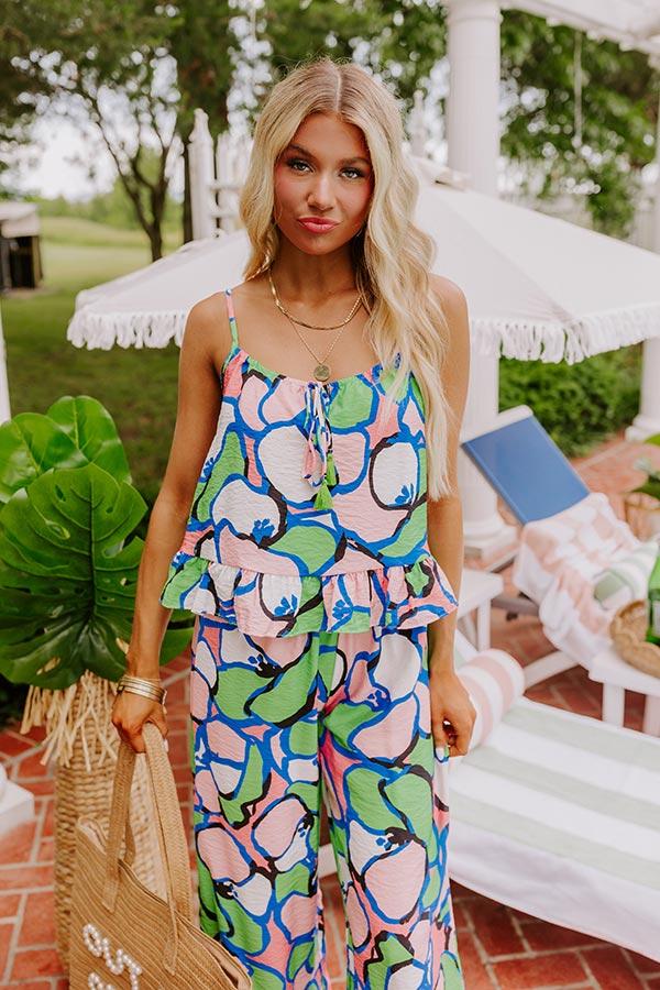 Impressions Set For Vacay Tank In Kelly Green