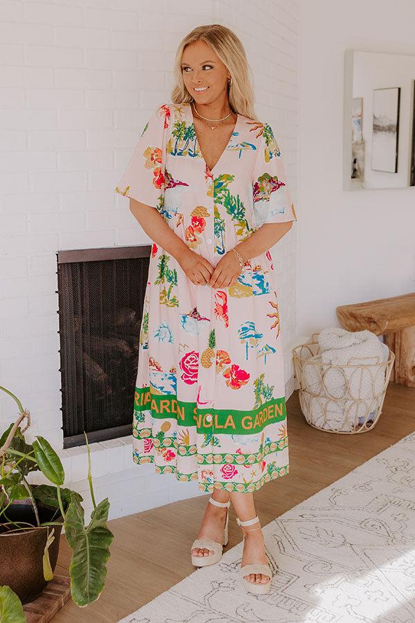 Impressions Shangri La Gardens Midi Dress