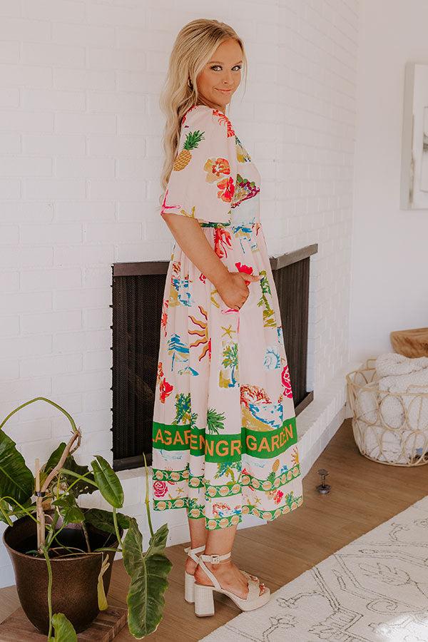 Impressions Shangri La Gardens Midi Dress