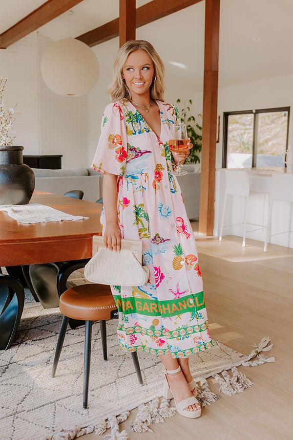 Impressions Shangri La Gardens Midi Dress