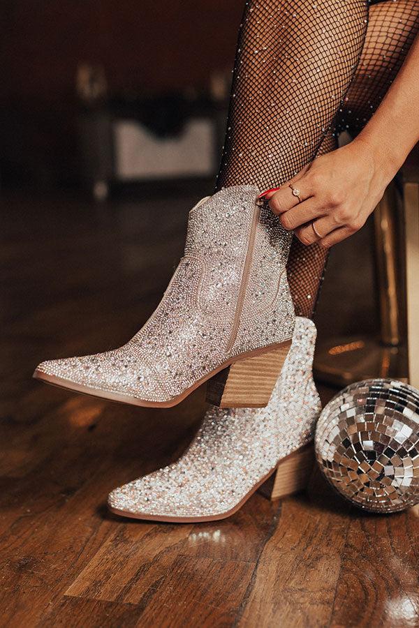 Impressions Shimmer In Style Rhinestone Bootie