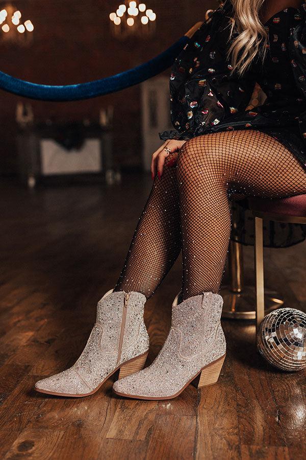 Impressions Shimmer In Style Rhinestone Bootie