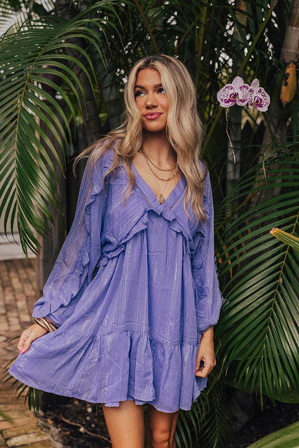 Impressions Shimmering Nights Babydoll Mini Dress