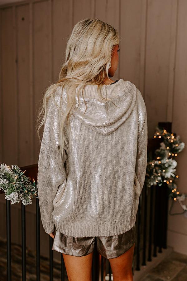 Impressions Shine On Knit Metallic Sweater