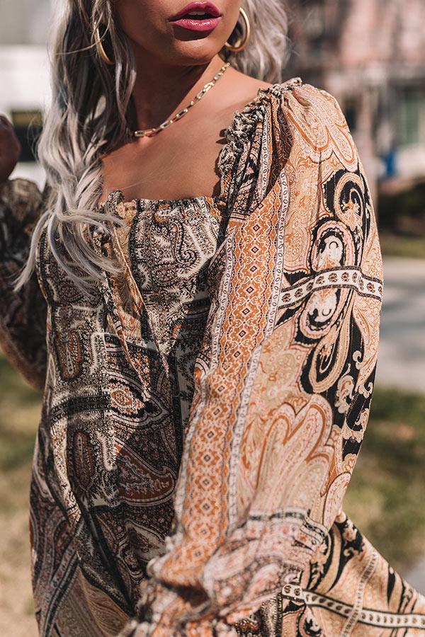 Impressions Show Tune Paisley Dress