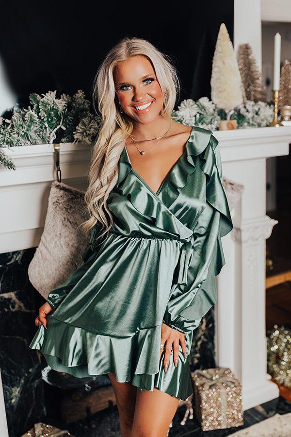 Impressions Simple & Elegant Satin Mini Dress