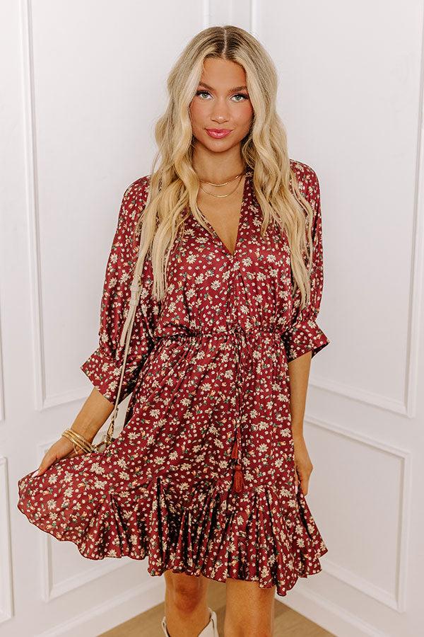 Impressions Simply Carried Away Floral Mini Dress