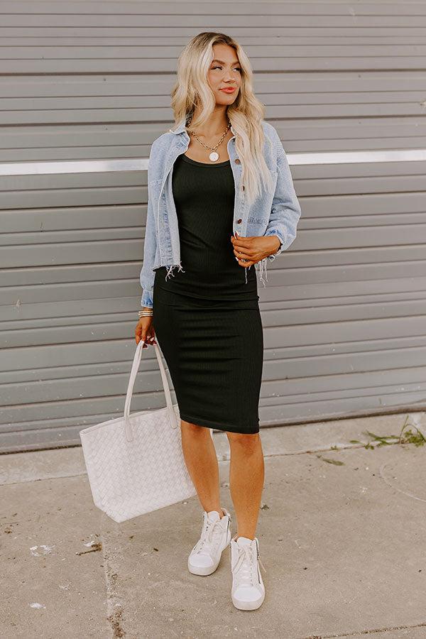 Impressions Simply Chic Ribbed Midi