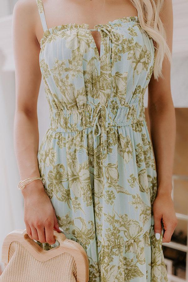 Impressions Simply Serene Floral Midi Dress