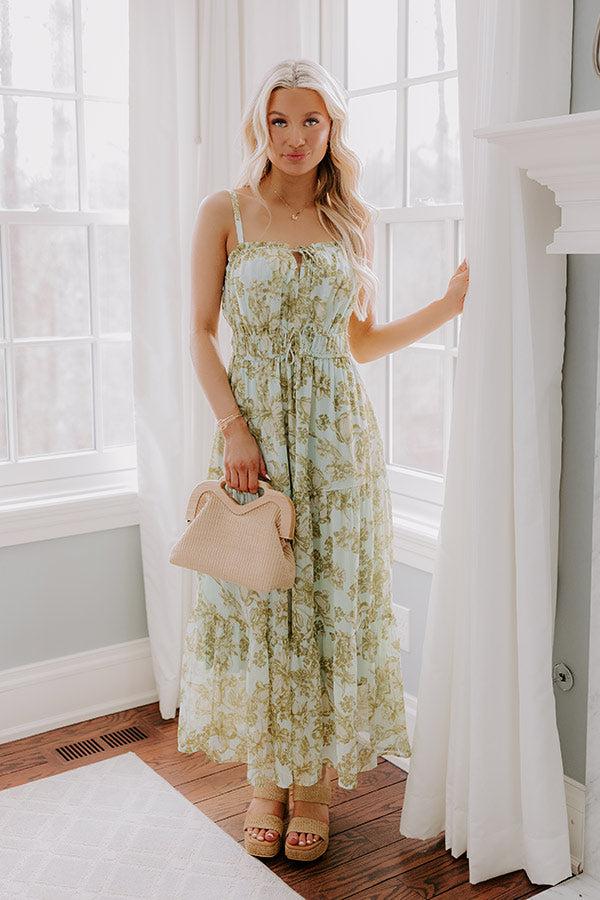 Impressions Simply Serene Floral Midi Dress