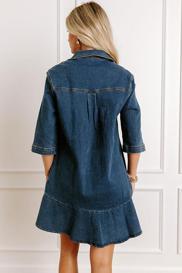 Impressions Simply Sweet Denim Mini Dress