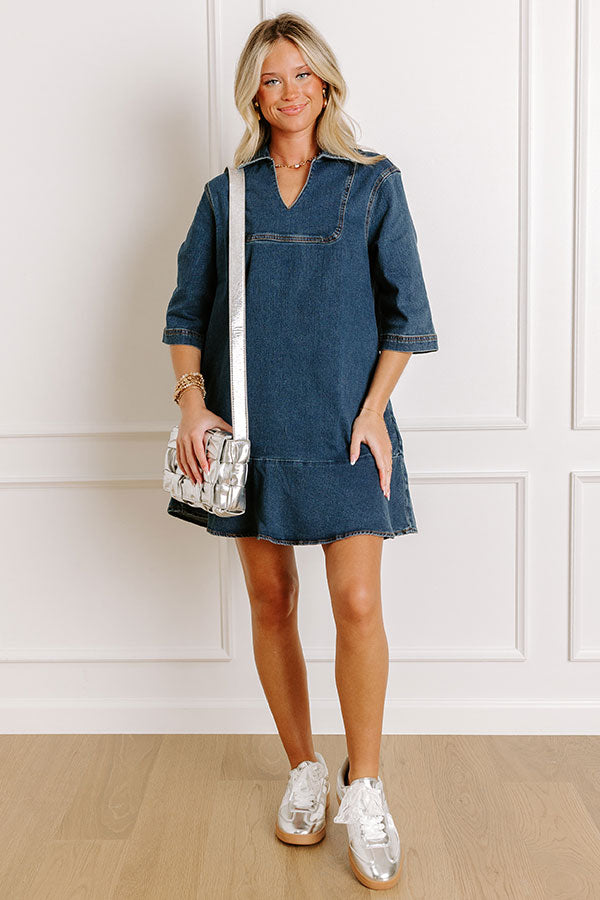 Impressions Simply Sweet Denim Mini Dress
