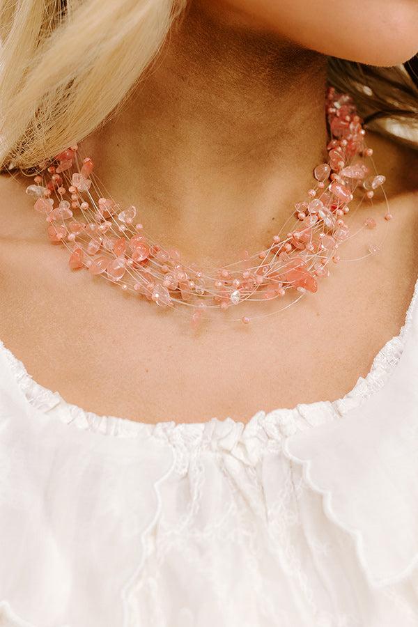 Impressions Simply Sweet Layered Necklace In Blush