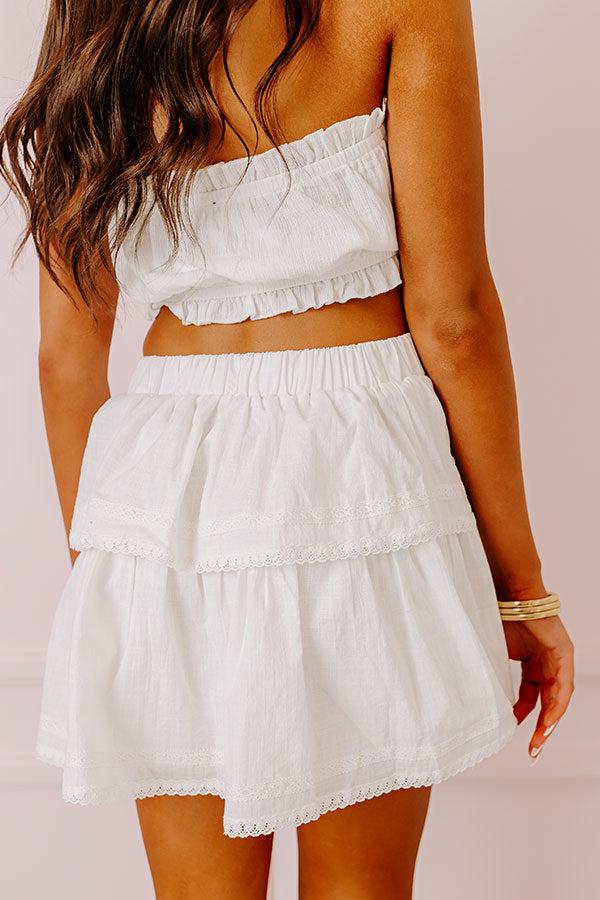 Impressions Simply Sweet Ruffle Mini Skirt