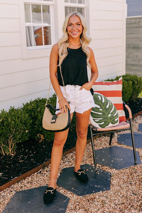 Impressions Simply Sweet Shift Top In Black