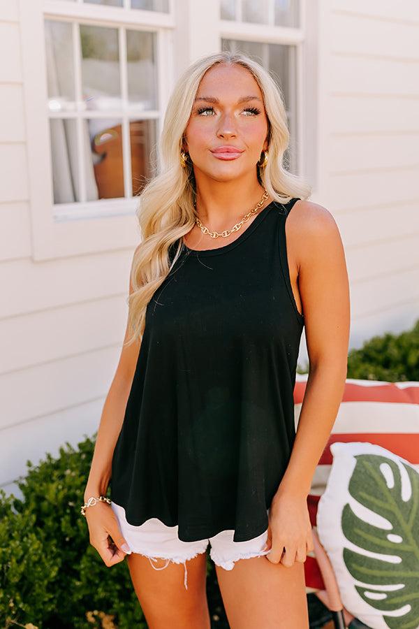 Impressions Simply Sweet Shift Top in Black