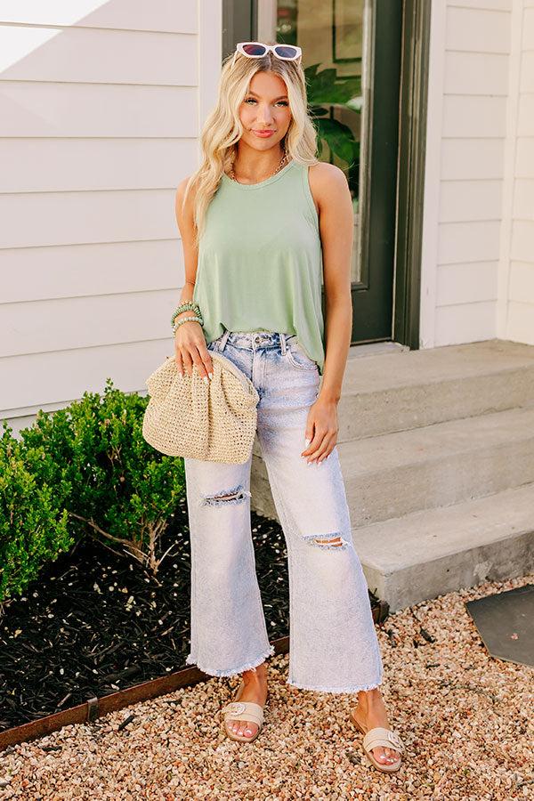 Impressions Simply Sweet Shift Top In Pear