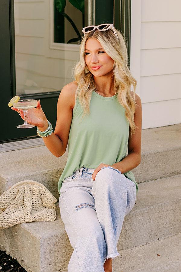 Impressions Simply Sweet Shift Top in Pear