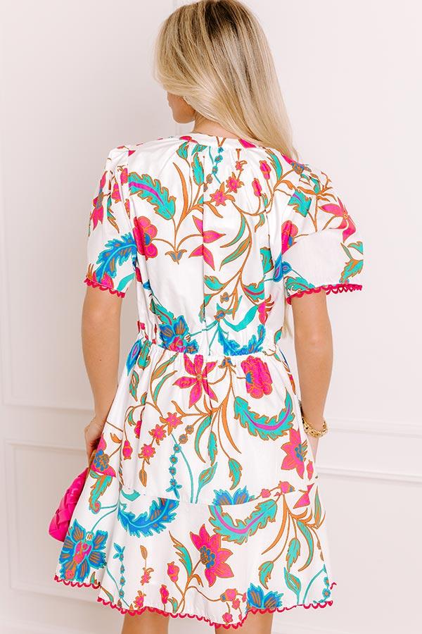 Impressions Sip In Style Floral Mini Dress