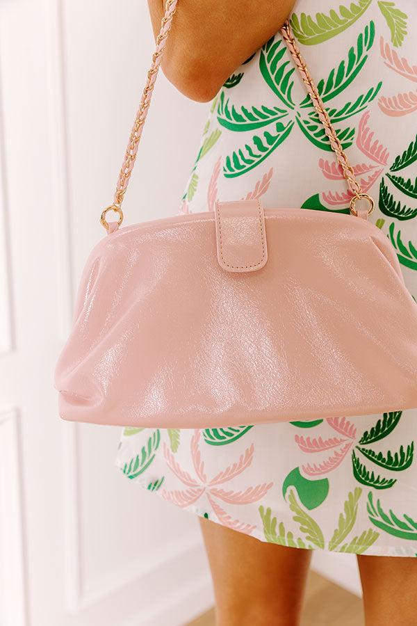 Impressions Skyline Views Patent Purse in Pink