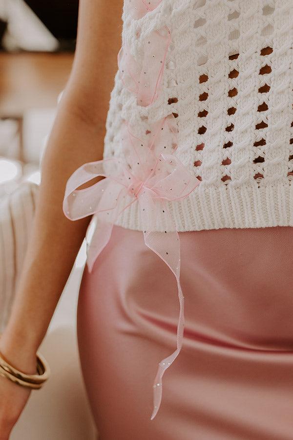 Impressions Smiles And Sorbet Knit Vest Top