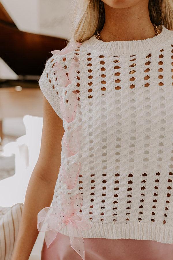 Impressions Smiles And Sorbet Knit Vest Top