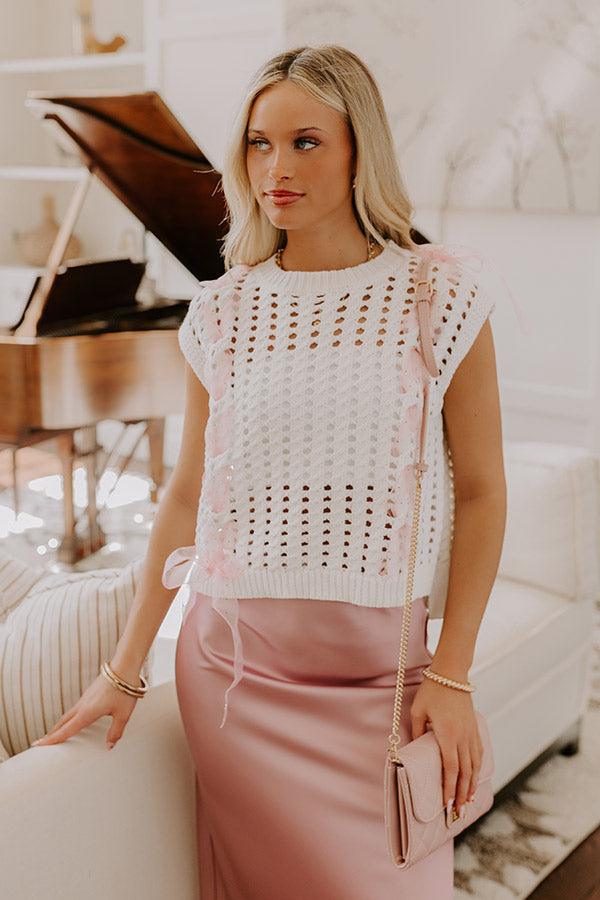 Impressions Smiles And Sorbet Knit Vest Top