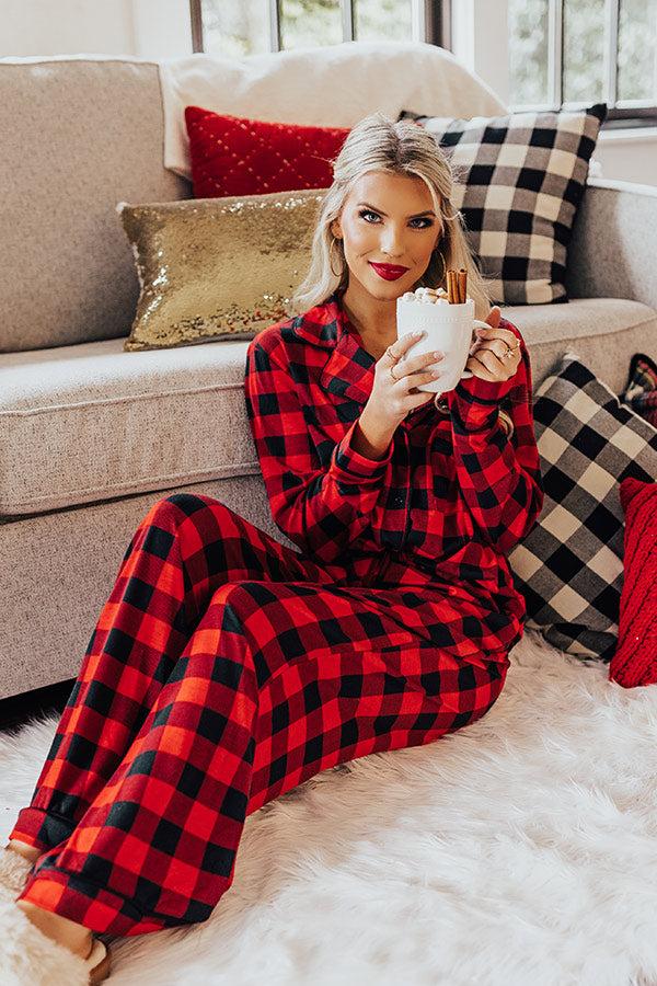 Impressions Snow Wishes Buffalo Check Top