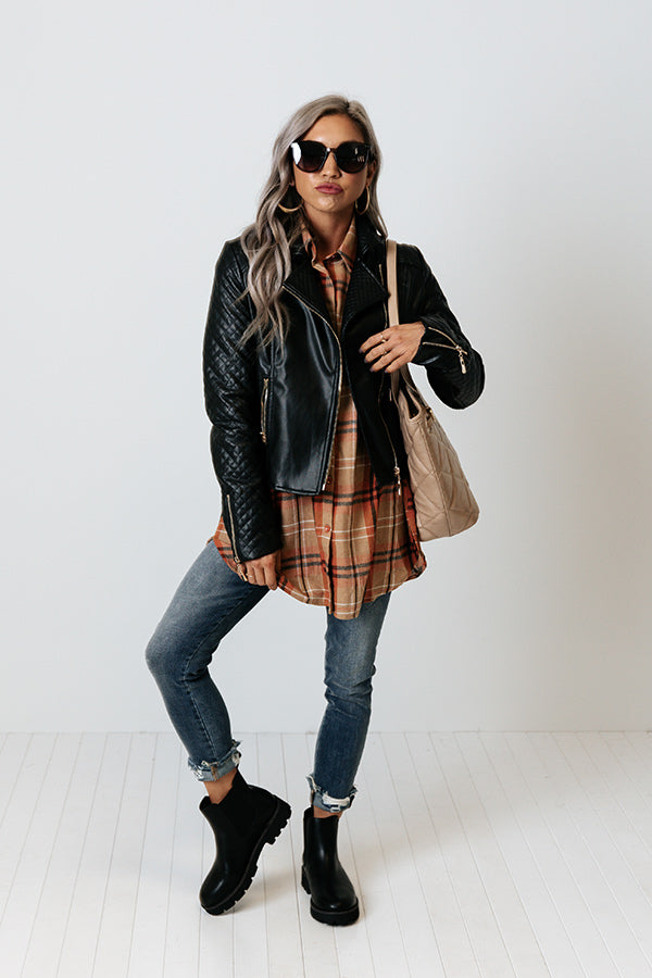 Impressions So Cuddly Flannel In Rust