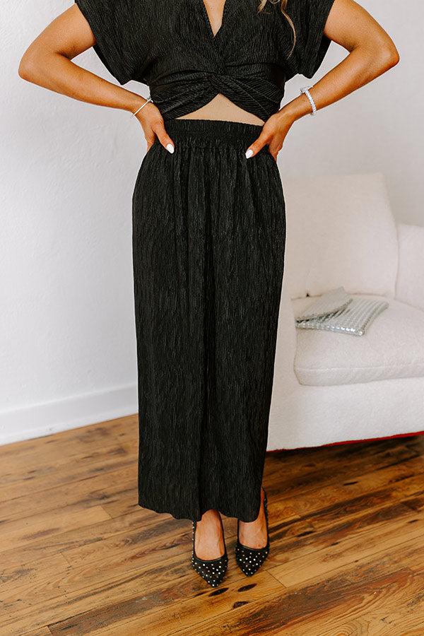 Impressions Social And Chic Pleated Skirt