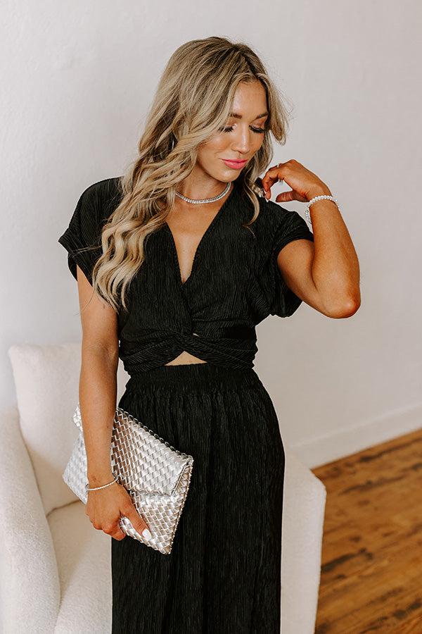 Impressions Social And Chic Pleated Top