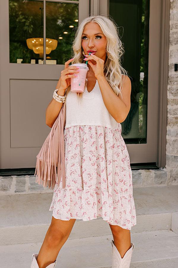 Impressions Soho Endeavors Babydoll Dress In Cream