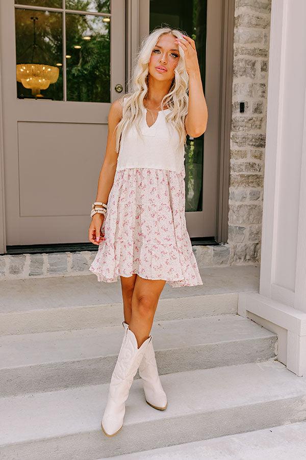 Impressions Soho Endeavors Babydoll Dress In Cream