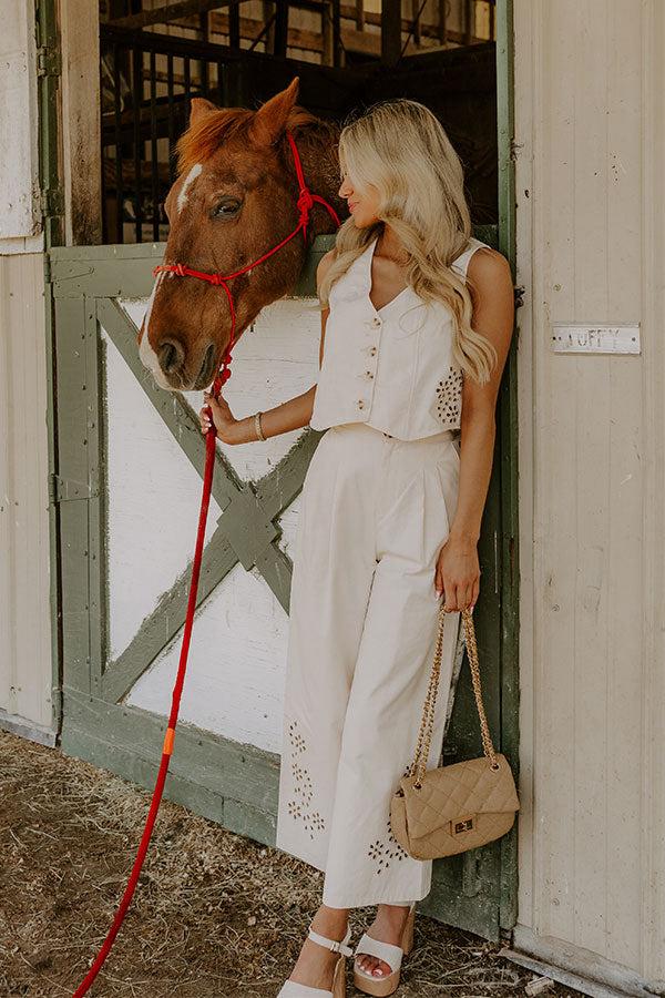 Impressions Soho Lifestyle Eyelet Vest Top