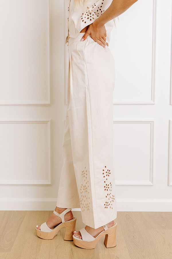 Impressions Soho Lifestyle High Waist Eyelet Pants