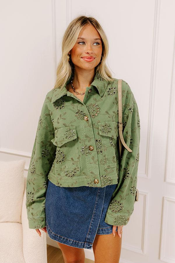 Impressions Soho Views Floral Eyelet Jacket