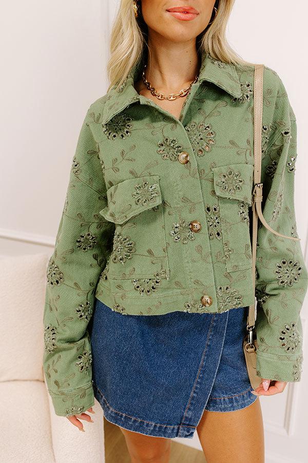 Impressions Soho Views Floral Eyelet Jacket