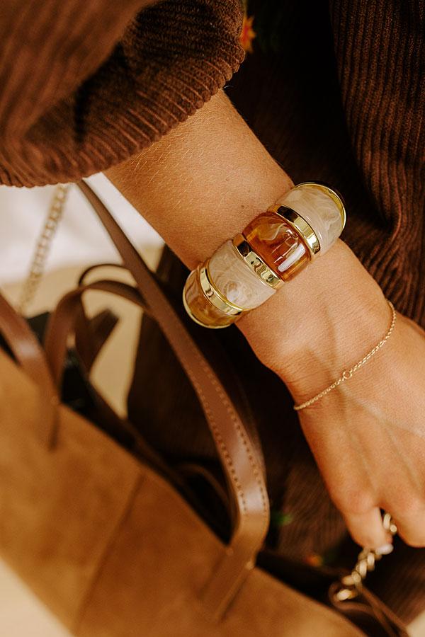 Impressions Soho Views Stretch Bracelet in Brown