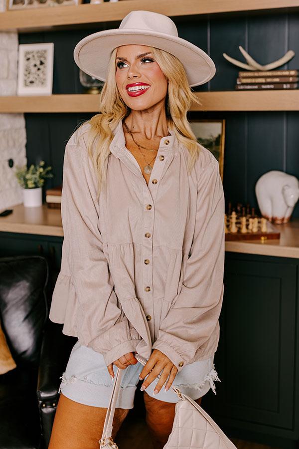 Impressions Sonoma Sways Shift Top In Birch Curves